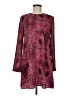 Glamorous 100% Polyester Animal Print Pink Burgundy Cocktail Dress Size 6 - photo 1