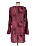 Glamorous 100% Polyester Animal Print Pink Burgundy Cocktail Dress Size 6 - photo 2