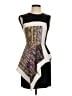 BCBGMAXAZRIA 100% Polyester Graphic Black Cocktail Dress Size 0 - photo 1