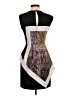 BCBGMAXAZRIA 100% Polyester Graphic Black Cocktail Dress Size 0 - photo 2