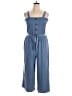 No Boundaries 100% Recycled Polyester Solid Blue Jumpsuit Size XXL - photo 1