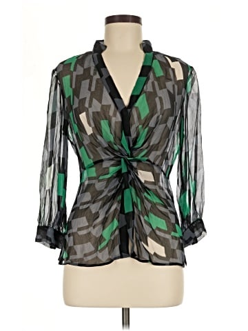 Diane von Furstenberg 3/4 Sleeve Silk Top (view 1)