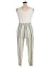 No Boundaries 100% Polyester Stripes Ivory Jumpsuit Size XXL - photo 2