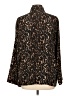 Maggie Barnes Animal Print Brown Long Sleeve Button-Down Shirt Size L - photo 2