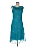 Sangria 100% Polyester Teal Cocktail Dress Size 8 - photo 1