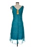 Sangria 100% Polyester Teal Cocktail Dress Size 8 - photo 2