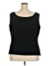 Kasper 100% Polyester Black Tank Top Size 20 - photo 2