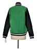 Nike 100% Polyester Color Block Green Track Jacket Size M - photo 2