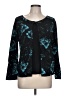 Notations Teal Long Sleeve Blouse Size L - photo 1