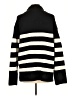 Nine West Stripes Black Turtleneck Sweater Size L - photo 2