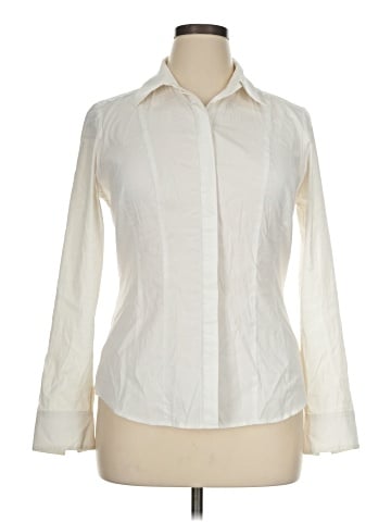 White House Black Market Long Sleeve Blouse (view 1)
