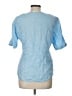Bogner Blue Short Sleeve Blouse Size 12 - photo 2