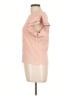 Deletta 100% Cotton Pink Short Sleeve Top Size L - photo 5