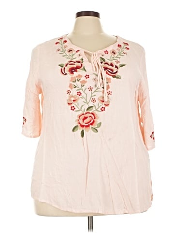 Forgotten Grace 3/4 Sleeve Blouse (view 1)