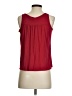 Little Yellow Button Red Sleeveless Blouse Size XS - photo 2