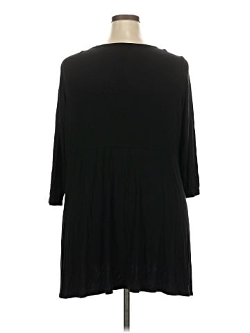 Joan Vass 3/4 Sleeve T-Shirt (view 2)