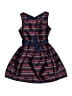Nautica 100% Polyester Stripes Blue Dress Size 8 - photo 1