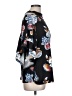 Rainbow Floral Black Short Sleeve Blouse Size L (estimated) - photo 4