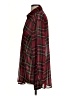 Glamorous 100% Polyester Plaid Burgundy Long Sleeve Blouse Size S - photo 5