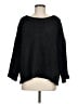 Easel Solid Black Pullover Sweater Size M - photo 1