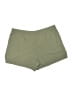 H&M 100% Polyamide Solid Green Khaki Shorts Size XL - photo 2
