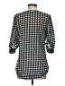 41Hawthorn 100% Polyester Houndstooth Black 3/4 Sleeve Blouse Size S - photo 2