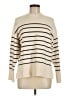 Zara Stripes Ivory Turtleneck Sweater Size M - photo 1