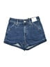 Express Blue Denim Shorts Size 2 - photo 1