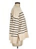 Zara Stripes Ivory Turtleneck Sweater Size M - photo 4