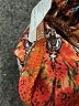 Unbranded 100% Polyester Print Orange Casual Pants Size XL - photo 9