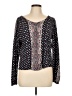 Lucky Brand Black Long Sleeve Blouse Size L - photo 1