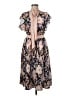 Unique Vintage Floral Pink Casual Dress Size M - photo 1