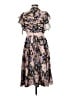 Unique Vintage Floral Pink Casual Dress Size M - photo 2
