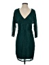 Aidan Mattox 100% Polyester Teal Cocktail Dress Size 2 - photo 1