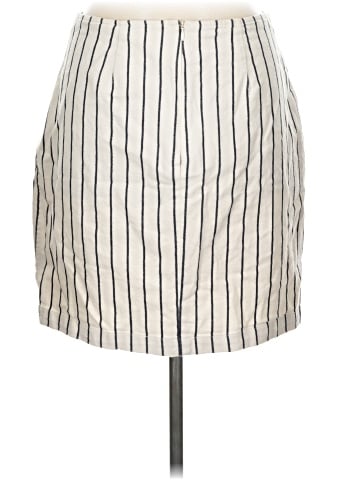 Madewell Wrap Mini Skirt in Stripe (view 2)