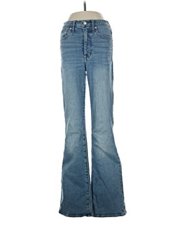Madewell Skinny Flare Jeans in Fairson Wash (view 1)