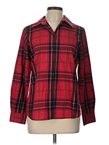 Foxcroft Long Sleeve Button-Down Shirt (view 1)