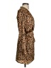 Zara 100% Polyester Animal Print Brown Cocktail Dress Size XS - photo 4