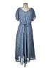 Assorted Brands Polka Dots Blue Casual Dress Size L - photo 1