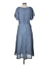 Assorted Brands Polka Dots Blue Casual Dress Size L - photo 2