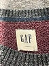 Gap Color Block Burgundy Pullover Sweater Size M - photo 7