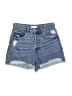 H&M 100% Cotton Blue Denim Shorts Size 4 - photo 1