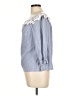 Elle Blue 3/4 Sleeve Blouse Size L - photo 5