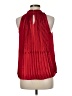 Nine West 100% Polyester Red Sleeveless Blouse Size M - photo 2
