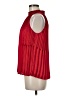 Nine West 100% Polyester Red Sleeveless Blouse Size M - photo 5
