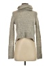 ALLSAINTS Metallic Gray Turtleneck Sweater Size XS - photo 1
