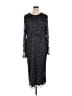 Mac Duggal 100% Polyester Gray Silver Cocktail Dress Size 20 - photo 1