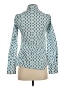 Aria Print Teal Long Sleeve Blouse Size XS - photo 2
