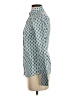 Aria Print Teal Long Sleeve Blouse Size XS - photo 5