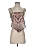 Thirty/Thirty 100% Polyester Brown Sleeveless Top Size S - photo 1